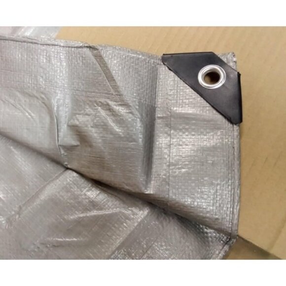 All Weather 100% Waterproof Heavy Duty Tarp 5 Mil UV Temperature Resistant 6'x8' - Picture 4 of 4